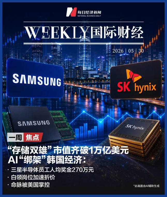 “存储双雄”市值齐破1万亿美元,AI“绑架”韩国经济:三星半导体员工人均奖金270万元,命脉被美国掌控